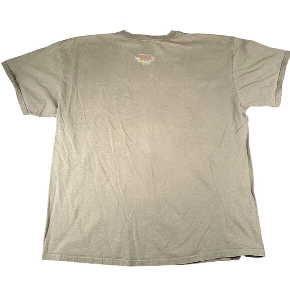 Vtg Nike Mens XXL Brown Tan Short Sleeve Crew Neck Just Do It Tee Streetwear - Picture 9 of 10